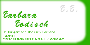 barbara bodisch business card